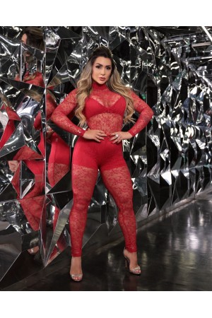 Macacão Renda 